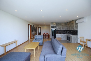 Spacious 03 bedrooms apartment with lake-view for rent on Au Co street, Tay Ho, Ha Noi